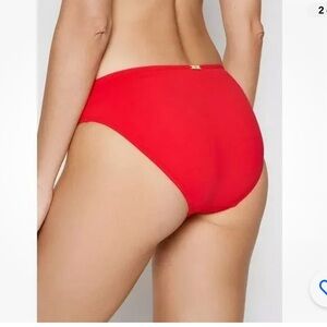 Lauren Ralph Lauren Beach Club Hipster Bikini Swim Bottom Red 10